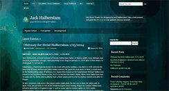 Desktop Screenshot of jackhalberstam.com